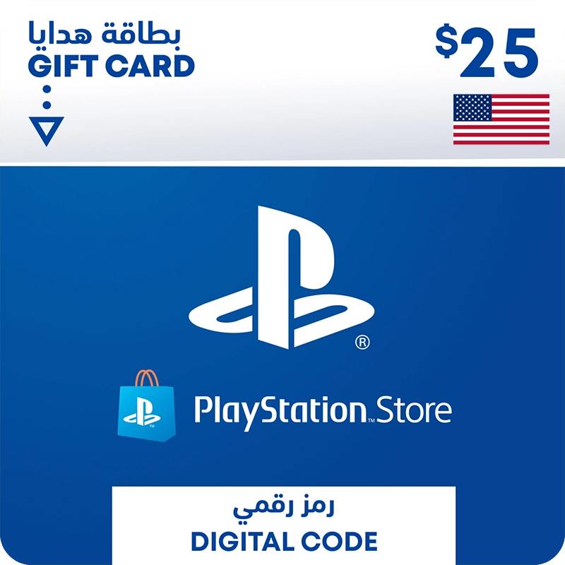 بطاقة شحن بلايستيشن ستور 25$ (امريكي)  للبيع في مصر من خلال Games2Egypt