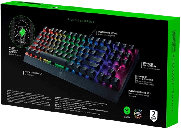 Razer BlackWidow V3 Tenkeyless - Yellow Switch Keyboard (Linear)  for sale in Egypt from Games2Egypt