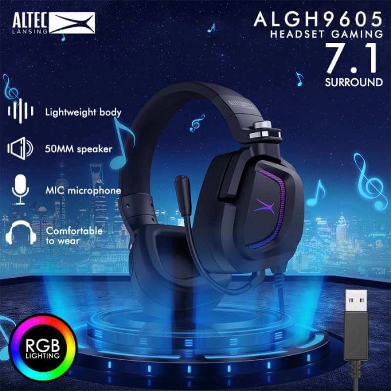 Altec Lansing Wired 7.1 RGB Gaming Headset  for sale in Egypt from Games2Egypt