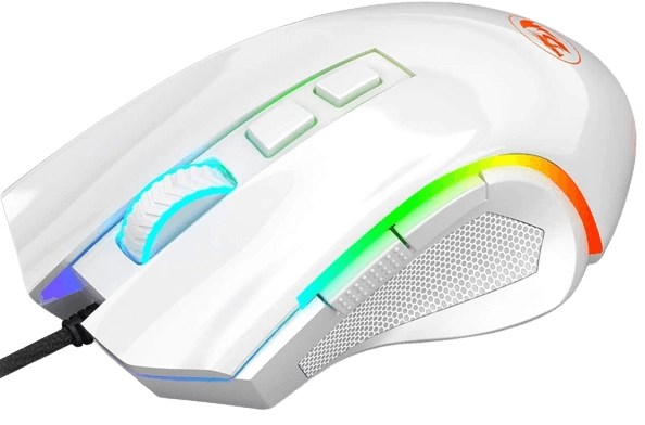 Redragon M607 Griffin RGB Backlit Gaming PC Mouse - White  for sale in Egypt from Games2Egypt