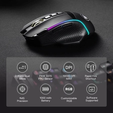 Redragon M991 Wireless RGB Gaming Mouse - Black  for sale in Egypt from Games2Egypt