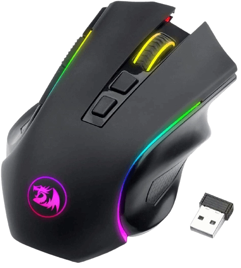 Redragon M602-KS Griffin RGB Wireless & Wired Gaming Mouse - Black  for sale in Egypt from Games2Egypt