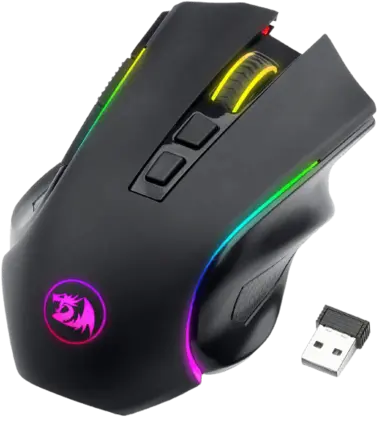 Redragon M602-KS Griffin RGB Wireless & Wired Gaming Mouse - Black