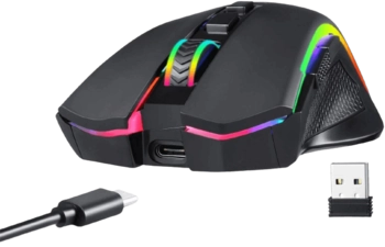 Redragon M602-KS Griffin RGB Wireless & Wired Gaming Mouse - Black  for sale in Egypt from Games2Egypt