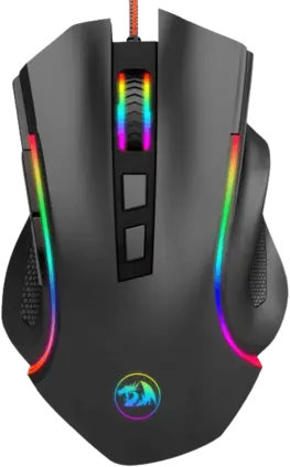 Redragon M607 Griffin RGB Backlit Gaming PC Mouse - Black