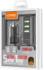 Ldnio C61 Car Charger Power Strip (USB Ports x 4) - 1.2 m  for sale in Egypt from Games2Egypt