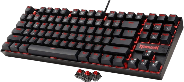 Red Dragon K552 Kumara Mechanical Gaming Keyboard - Red Linear Switches  for sale in Egypt from Games2Egypt