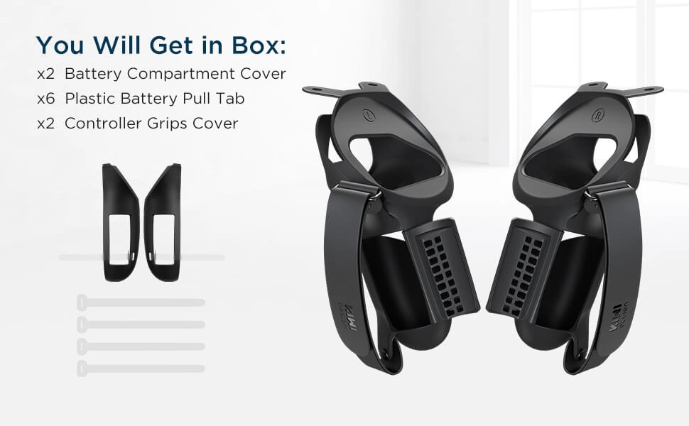 KIWI design Controller Knuckle Grips Cover for Oculus Quest 2 - Black  for sale in Egypt from Games2Egypt