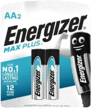 Energizer Alkaline 2 AA Max Plus Batteries (1.5V) (40187)