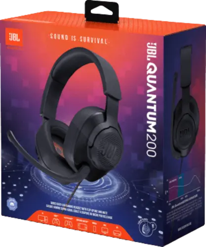 JBL Quantum 200  Wired Gaming Headphones