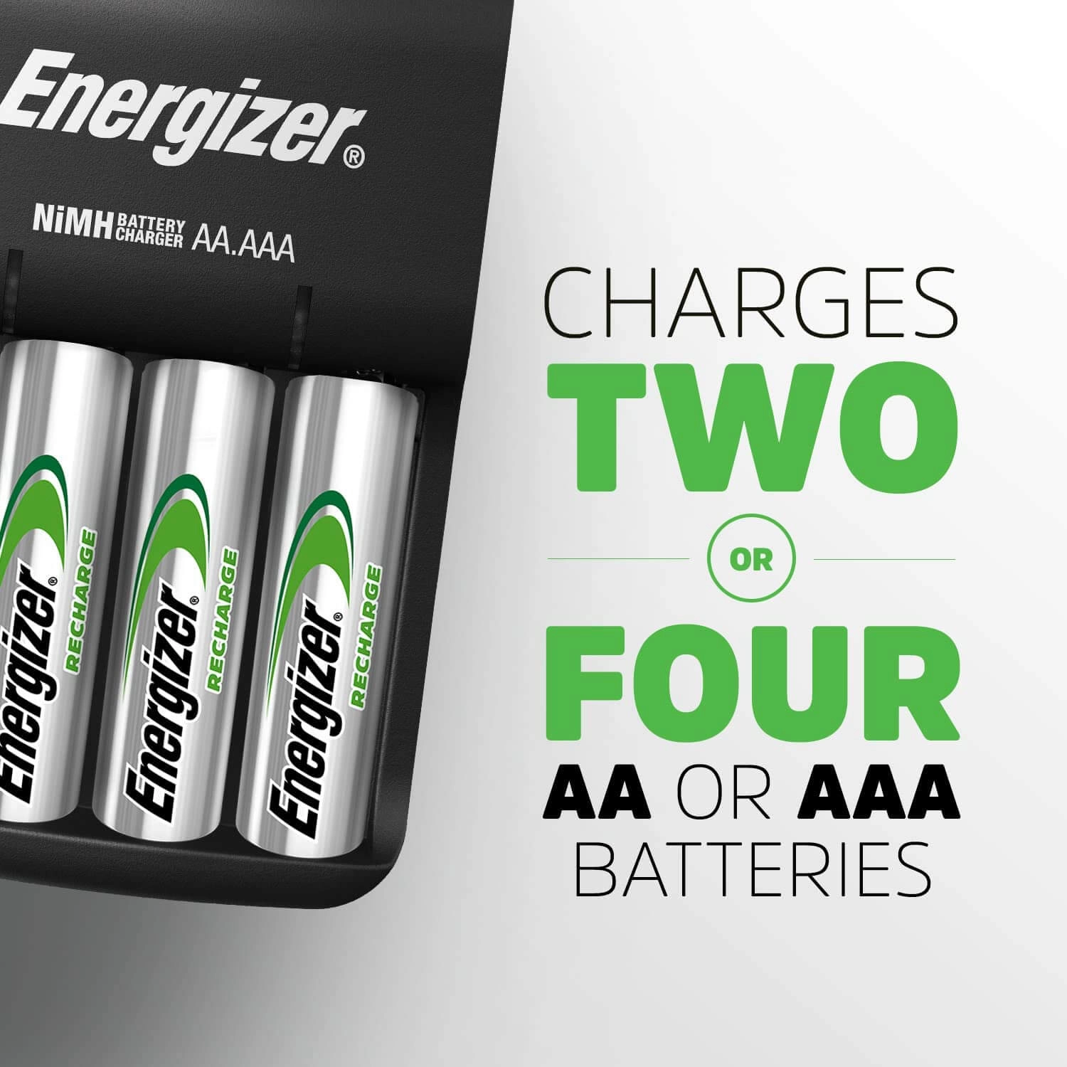 Energizer Charger + 4 AA Rechargeable Batteries - 2000mAh  for sale in Egypt from Games2Egypt