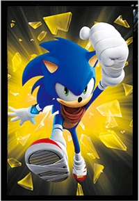 Sonic, Super Sonic and Knuckles 3D Gaming Poster  for sale in Egypt from Games2Egypt