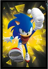 Sonic, Super Sonic and Knuckles 3D Gaming Poster