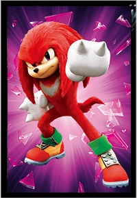 Sonic, Super Sonic and Knuckles 3D Gaming Poster  for sale in Egypt from Games2Egypt