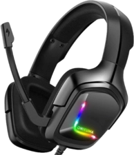 Onikuma K20 Wired RGB Gaming Headphone - Black (40389)