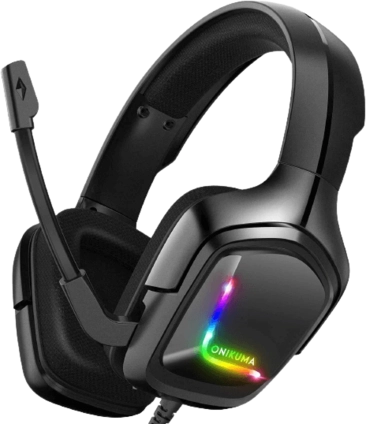 Onikuma K20 Wired RGB Gaming Headphone - Black