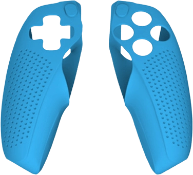 Dobe Split PS5 DualSense Controller Grip Silicone Cover Case- Blue  for sale in Egypt from Games2Egypt