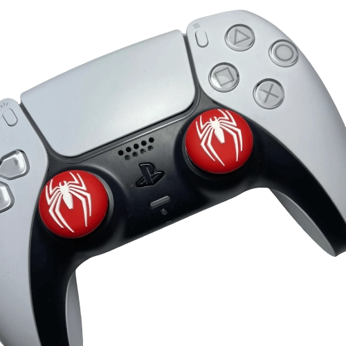 Spider Man Logo Analog Freek and Grips for PS5 and PS4 - Red  for sale in Egypt from Games2Egypt