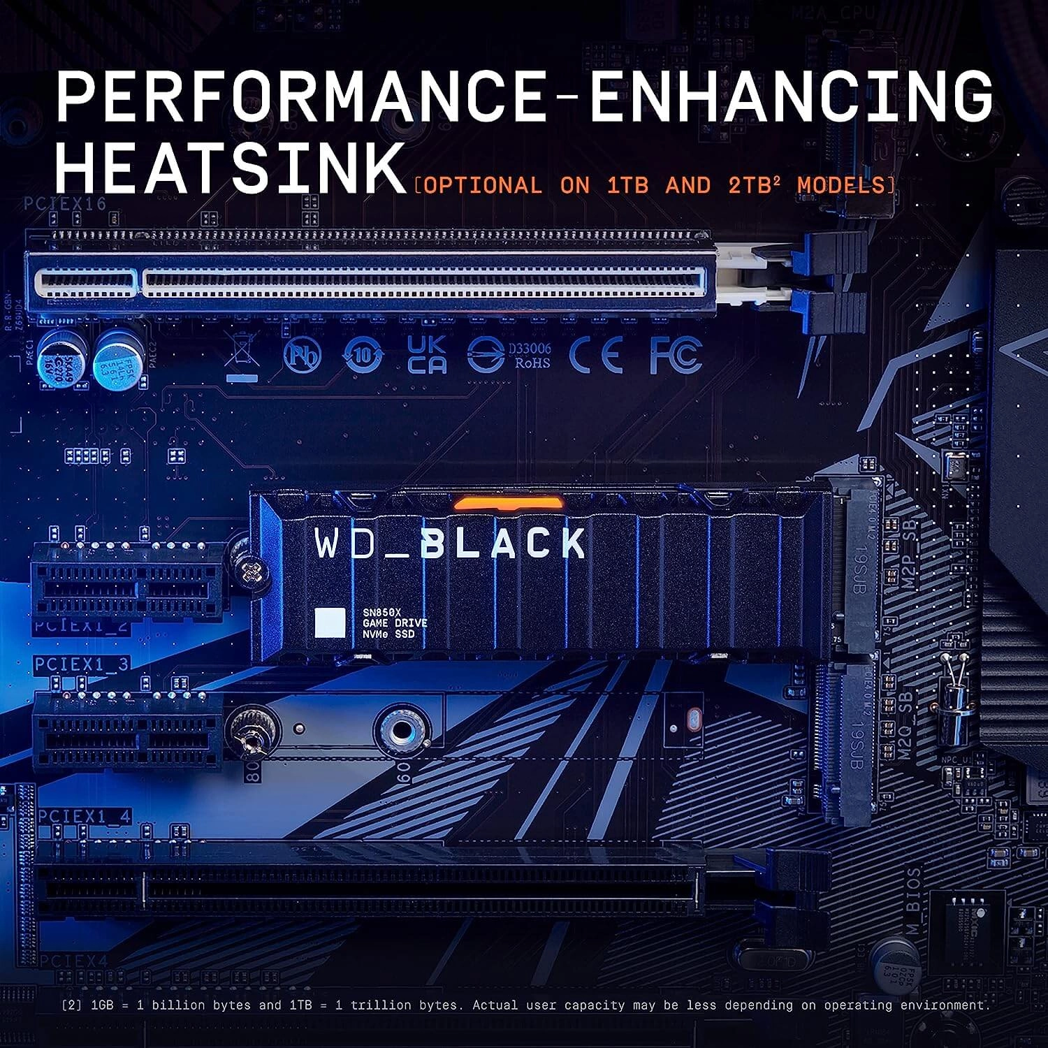 WD BLACK 1TB SN850X NVMe SSD with RGB Heatsink for PS5  for sale in Egypt from Games2Egypt