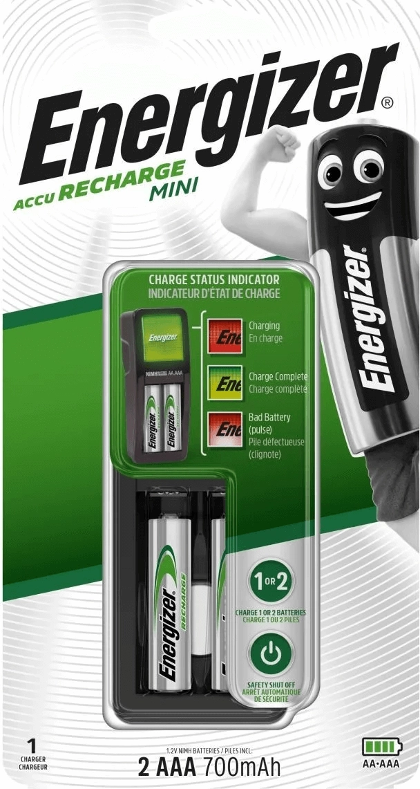 Energizer Charger +2 AAA Rechargeable Batteries  for sale in Egypt from Games2Egypt