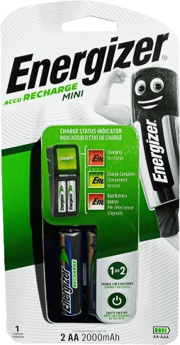 Energizer Charger + 2 AA Rechargeable Batteries  for sale in Egypt from Games2Egypt