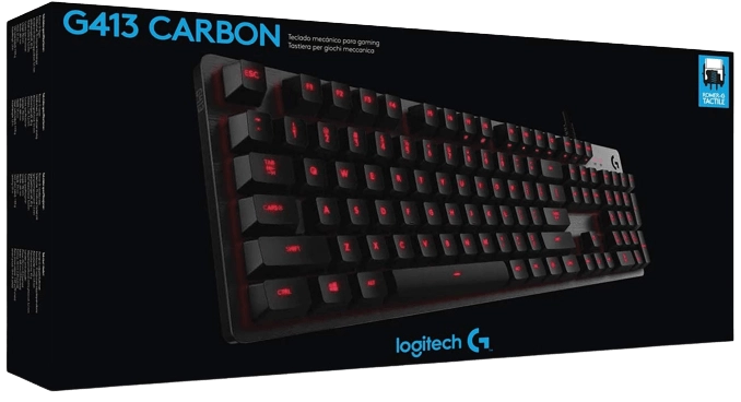 Logitech G413 Backlit Gaming Keyboard with Mechanical Switches - Black  for sale in Egypt from Games2Egypt