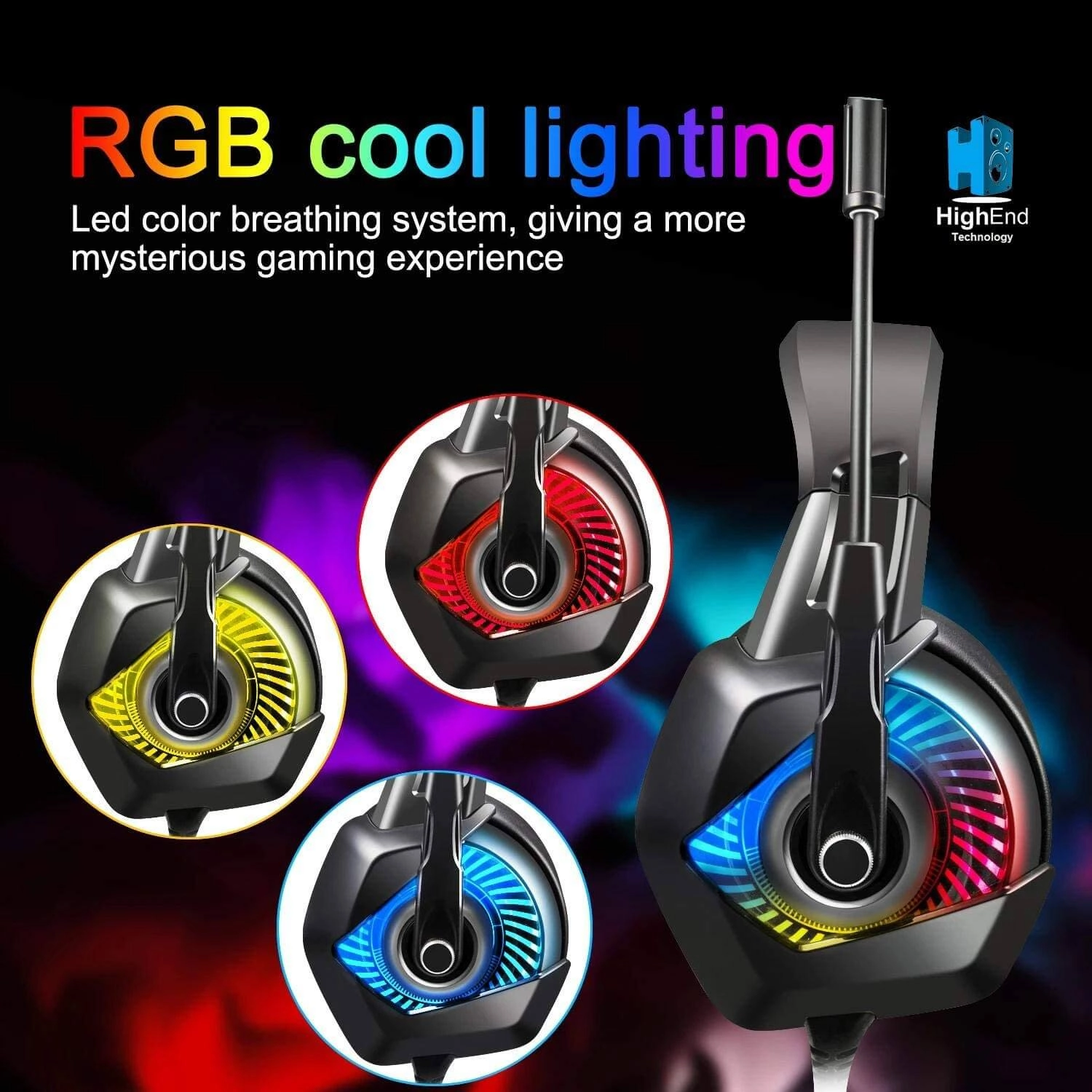 ONIKUMA K6 Wired Gaming Headphone - RGB  for sale in Egypt from Games2Egypt