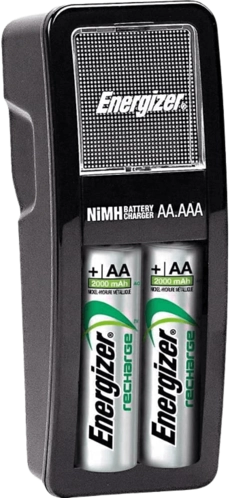 Energizer Charger + 2 AA Rechargeable Batteries