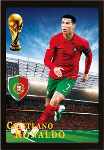 Cristiano Ronaldo 3D  Football Poster   for sale in Egypt from Games2Egypt