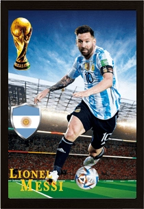 Lionel Messi 3D Football Poster   for sale in Egypt from Games2Egypt