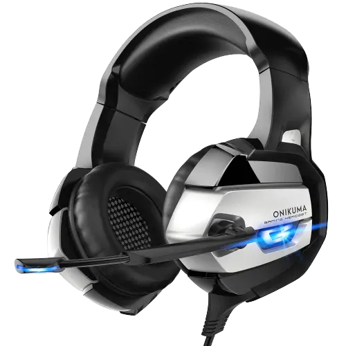 Onikuma Wired Gaming Headphone K5 - Silver  for sale in Egypt from Games2Egypt