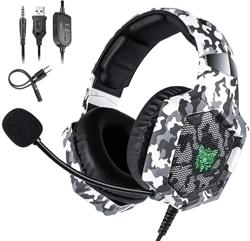 Onikuma K8 Wired Gaming Headphone - Camo Gray  for sale in Egypt from Games2Egypt