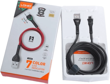 Ldnio LS482 LED Charging Cable from USB to Micro (3m)  for sale in Egypt from Games2Egypt