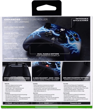 PowerA Enhanced Wired Controller for Xbox - Arc Lightning  for sale in Egypt from Games2Egypt