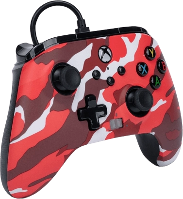 PowerA Enhanced Wired Controller for Xbox - Camo Red  for sale in Egypt from Games2Egypt