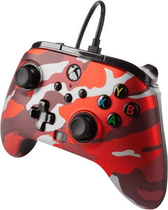 PowerA Enhanced Wired Controller for Xbox - Camo Red  for sale in Egypt from Games2Egypt