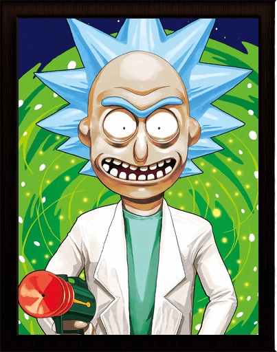 Rick and Morty 3D Poster   for sale in Egypt from Games2Egypt