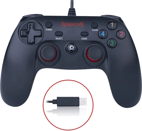 Redragon Saturn G807 Wired Controller - Black  for sale in Egypt from Games2Egypt