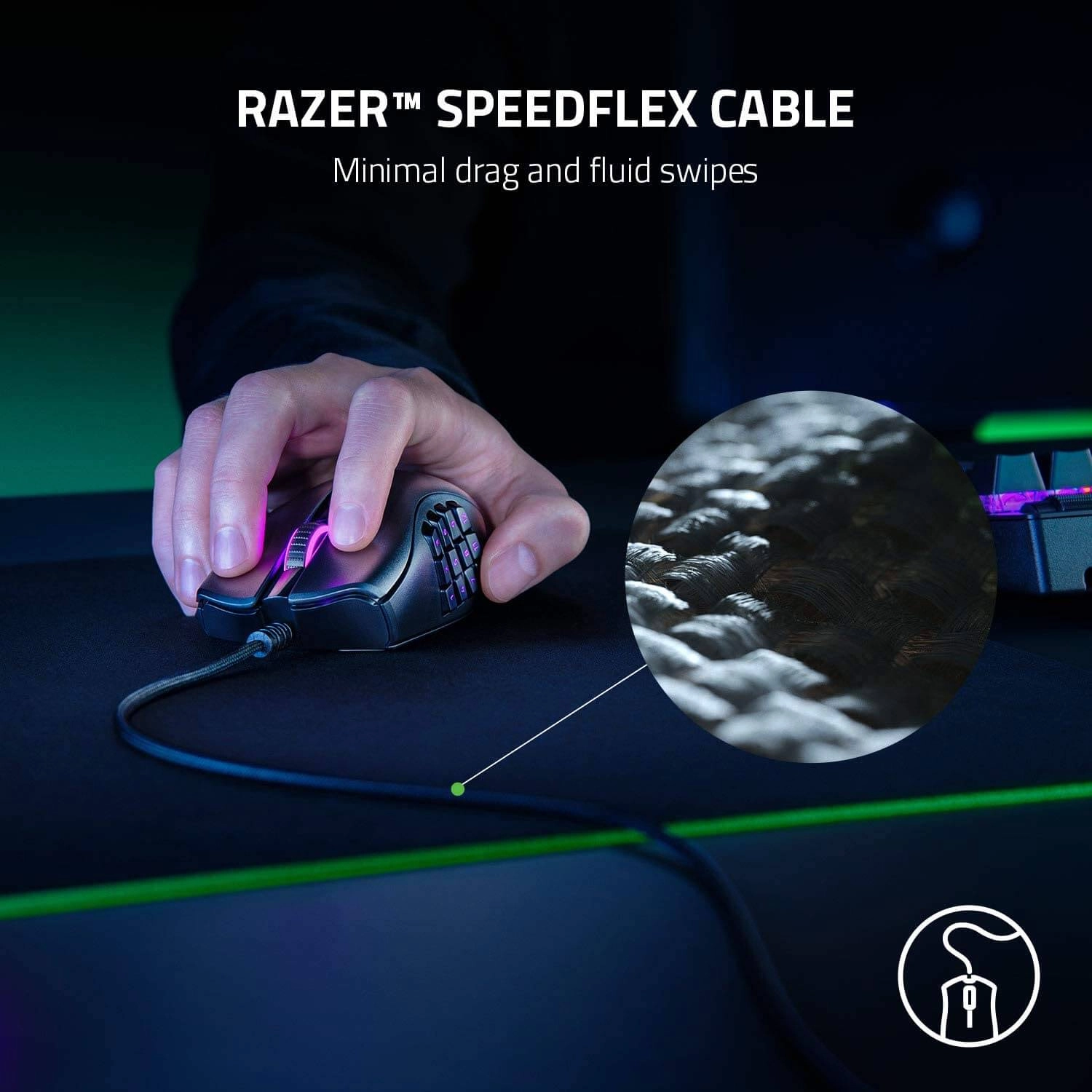 Razer Naga X Wired Gaming Mouse  for sale in Egypt from Games2Egypt