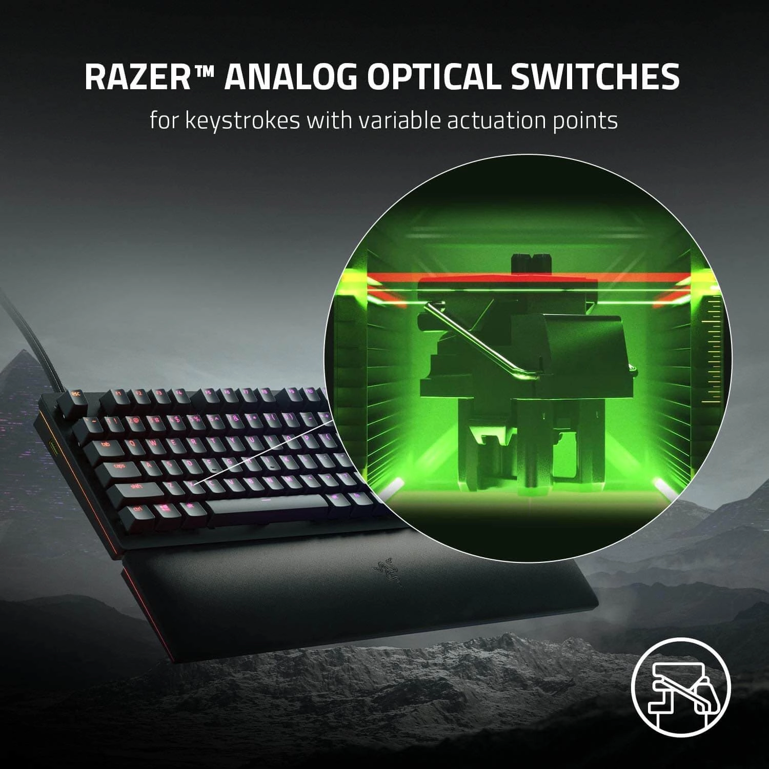 Razer Huntsman V2 - Analog Switch Gaming Keyboard  for sale in Egypt from Games2Egypt