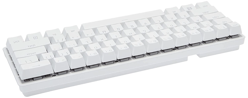 Razer Huntsman Mini Wired Gaming Keyboard with Clicky Purple Switch - White Mercury  for sale in Egypt from Games2Egypt