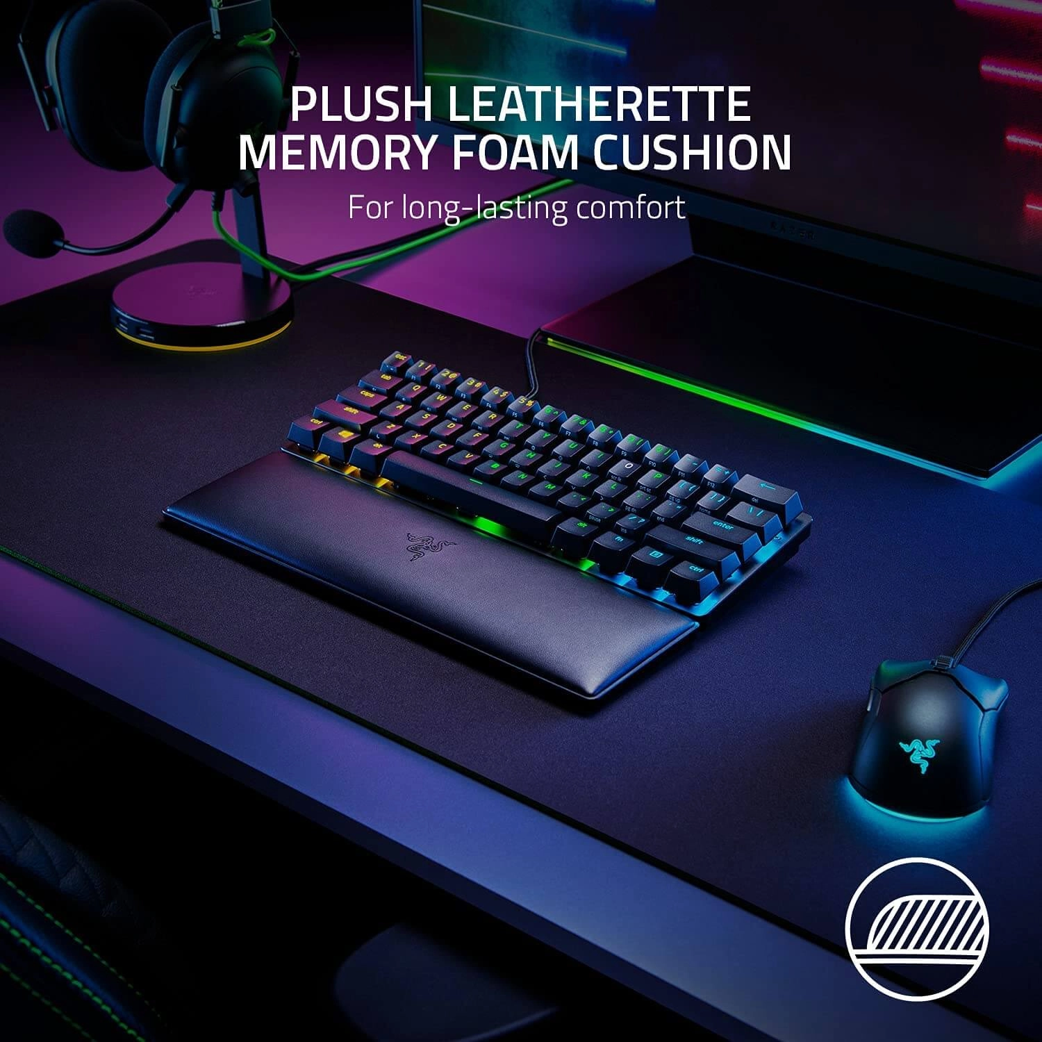 RAZER Ergonomic Wrist Rest for Mini Keyboards  for sale in Egypt from Games2Egypt