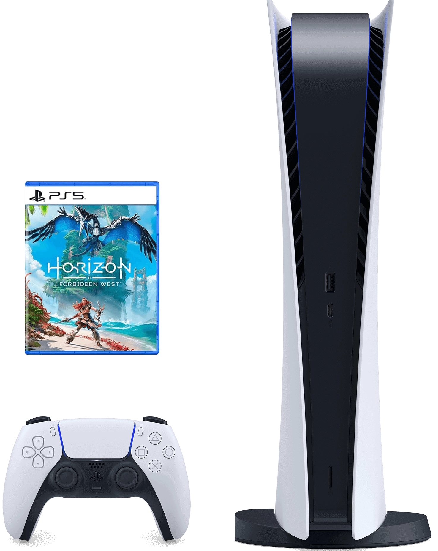 PlayStation 5 Console - Digital Edition + Horizon Forbidden West Bundle  for sale in Egypt from Games2Egypt