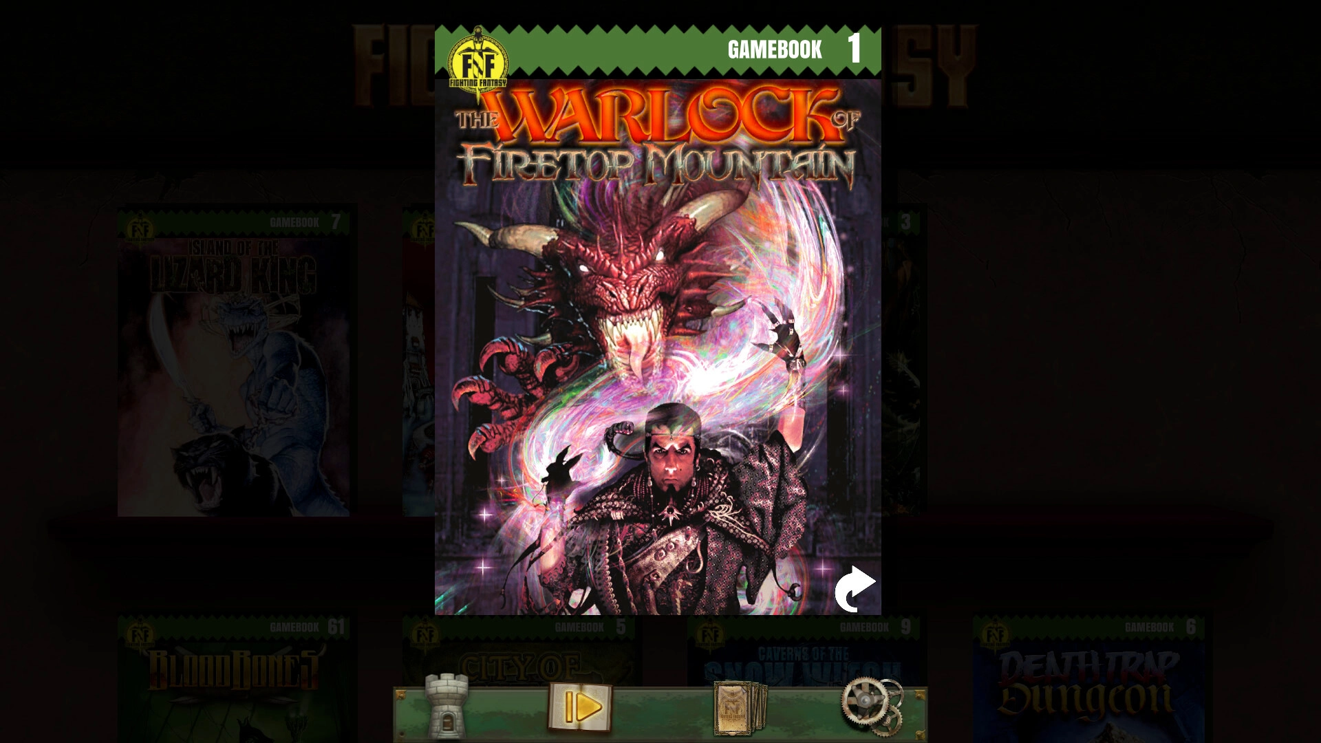 The Warlock of Firetop Mountain (Fighting Fantasy Classics)  للبيع في مصر من خلال Games2Egypt