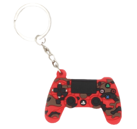 Keychain Medal PS4 Controller - Red Camou