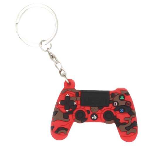 Keychain Medal PS4 Controller - Red Camou