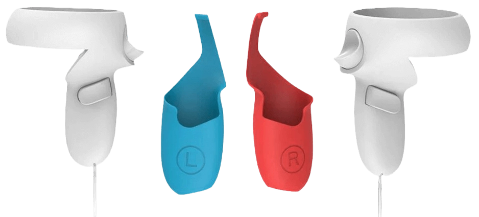 DOBE Silicone Case for Oculus Quest 2 VR Controller - Red \ Blue