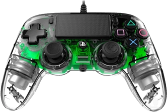 Nacon Wired Illuminated Compact PS4 Controller- green  for sale in Egypt from Games2Egypt