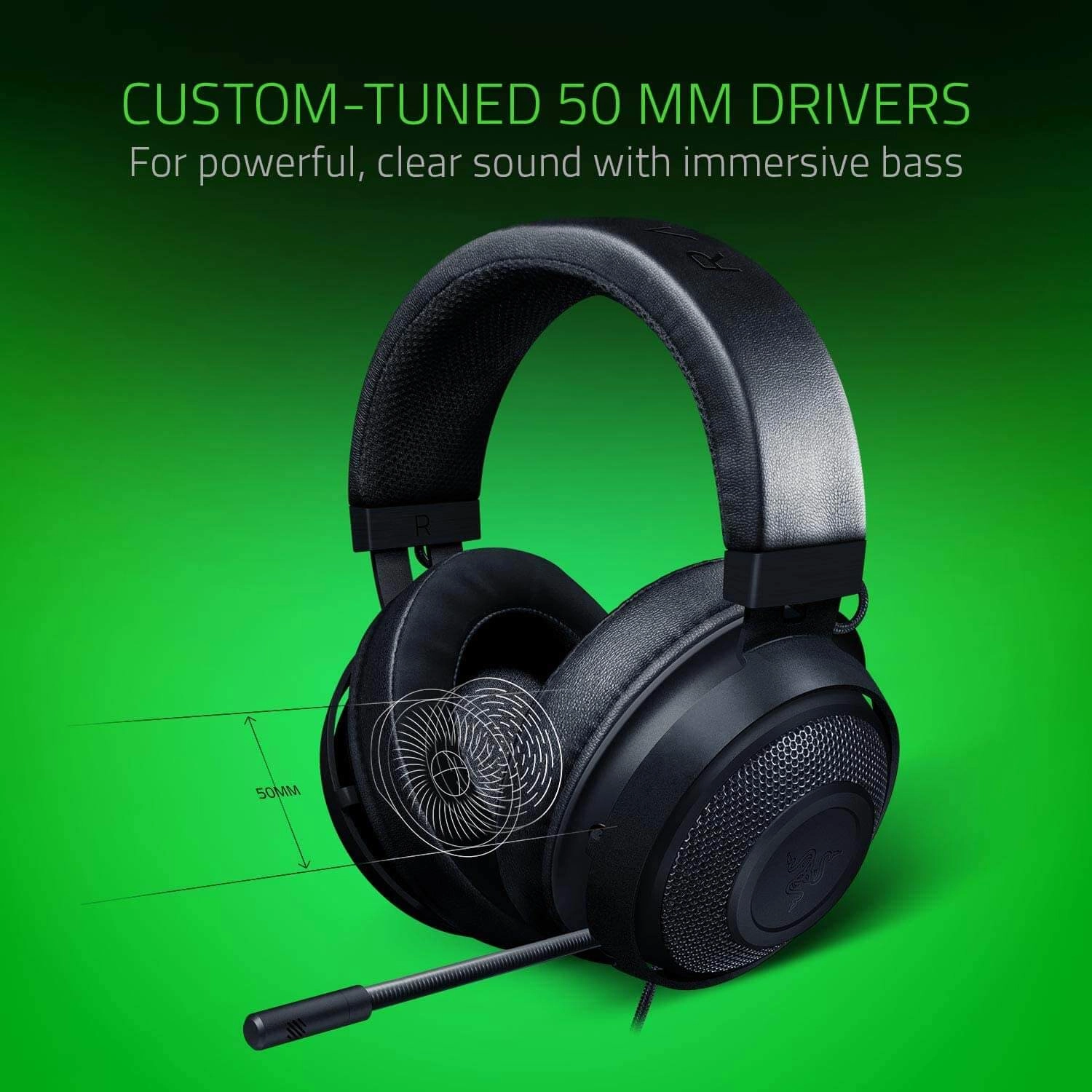 Razer Kraken Wired Gaming Headset - Black  for sale in Egypt from Games2Egypt