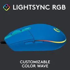 Logitech G203 Wired Gaming Mouse - Blue